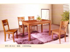 纯实木橡木餐桌餐椅一桌四椅图3