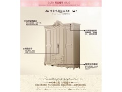 恒诺家具欧式衣柜 象牙白 简易衣柜 四门衣柜 衣柜实木图2