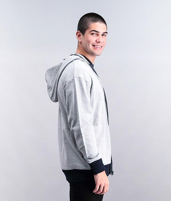 French Terry Zip Up Hoodie图2