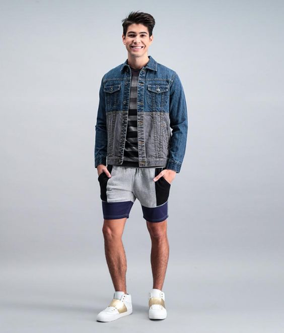 Two Tone Denim Jacket图1