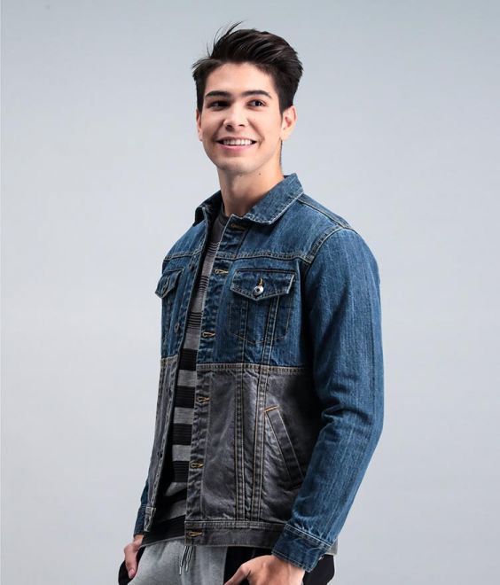 Two Tone Denim Jacket图2