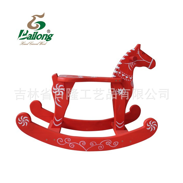 木制儿童玩具木马摇椅动物造型婴儿宝宝摇晃文具车可拆卸结实稳固图2