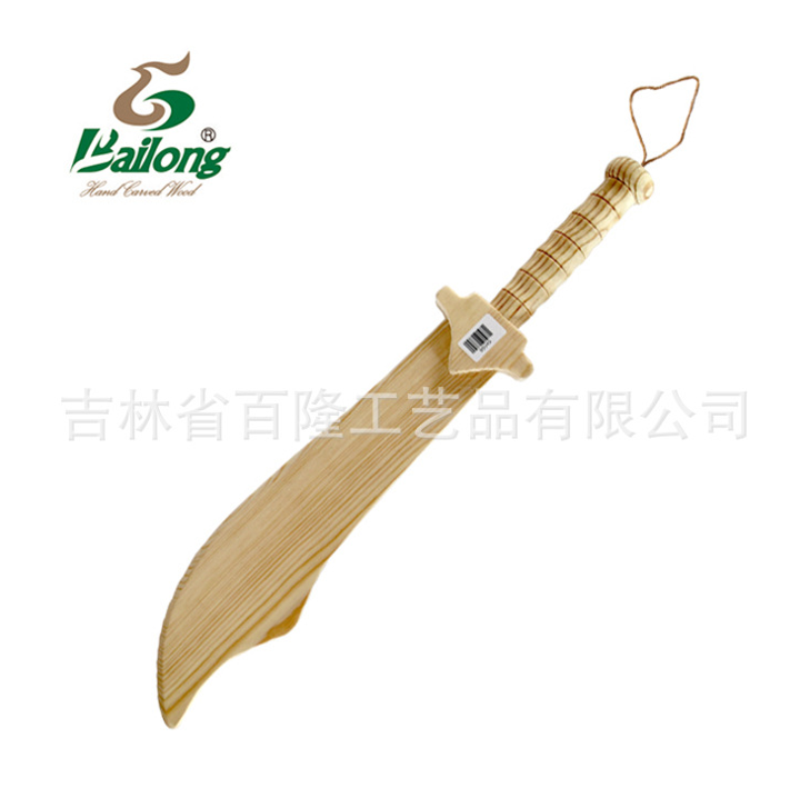 厂家定制木制玩具刀剑创意儿童玩具剑仿真diy模型刀景区热卖刀剑图2