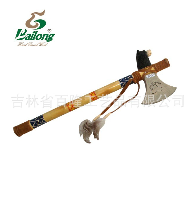 厂家直销景区庙会热卖木制仿真儿童玩具木雕动物斧子战斧纪念品图2