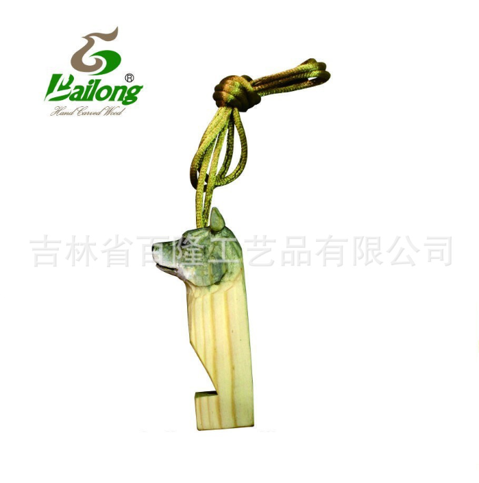 源头厂家木质户外幼教儿童宝宝益智玩具动物挂绳哨子木制木雕口哨图3