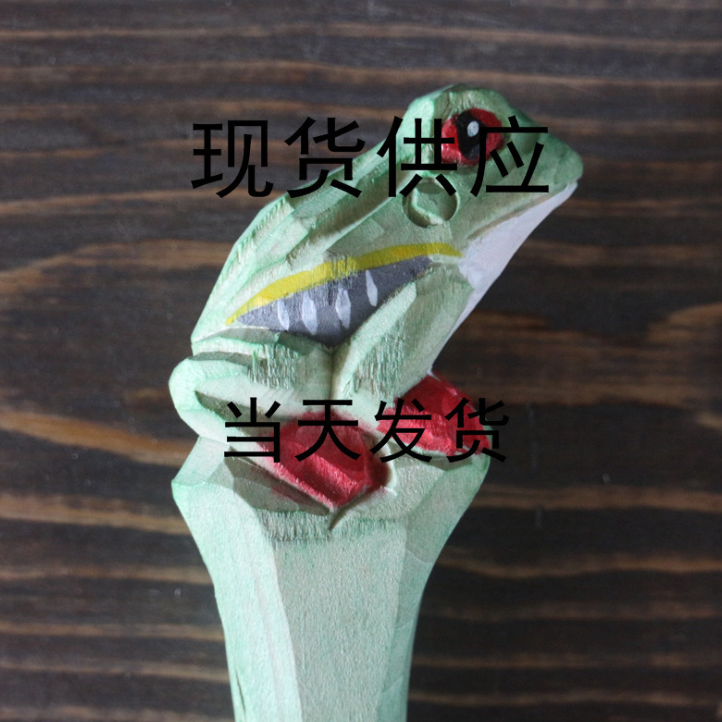 创意木雕动物笔库存手工木头笔木质工艺礼品笔景区热卖圆珠木雕笔图3