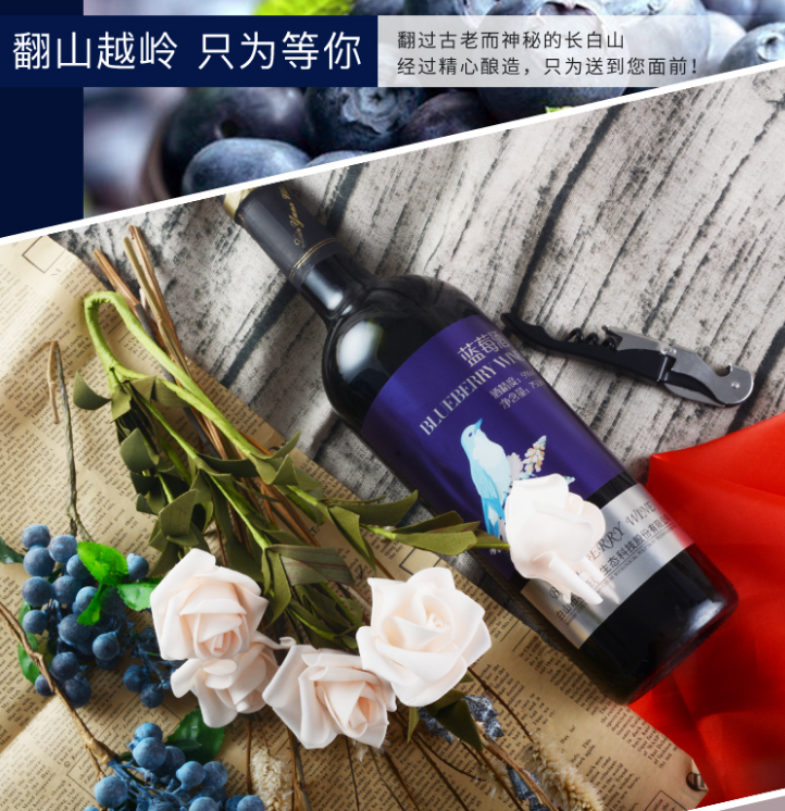 林源春小鸟蓝莓酒750ml图3