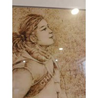 宣纸烙画，《方向》