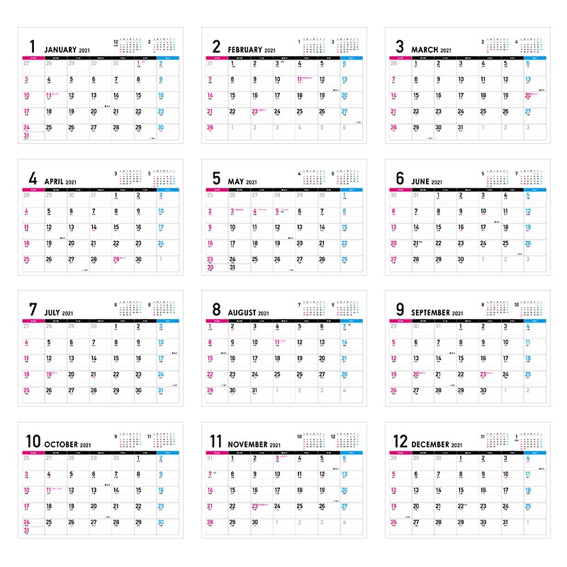 台历挂历月历Calendar カレンダー图2